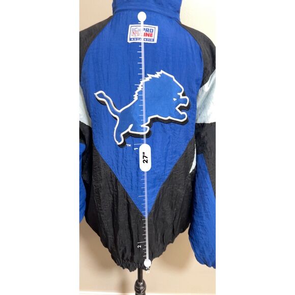 Vintage Detroit Lions Reebok NFL Pro Line nylon jacket. Unsized - Picture 6 of 12